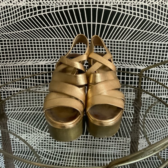 Dolce & Gabanna Gold Disco Platforms 38 - Picture 5 of 5